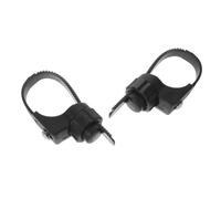 GALPADA Abrazadera de Horquilla Delantera para Bicicleta Negra, Ligera y Resistente Clima, Soporte de Plástico y Aleación para Guardabarros en Ciclismo al Aire Libre, 1 Par