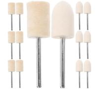 GALPADA Accesorios para Amoladoras 24 Piezas Brocas de Lana de Fieltro, Cabezales Cilíndricos para Pulido Preciso en Joyería y Metalurgia