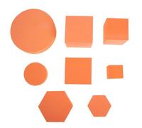 GALPADA Accesorios para Fotografía 8 Piezas Cubos Geométricos de Espuma Naranja para Fondo Fotográfico, Decoraciones para Fotos de Joyas y Cosméticos, Set de Cubo para Estudio Fotográfico