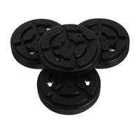 GALPADA Accesorios para gatos, almohadillas de goma para elevador de dos columnas, 4 piezas, redondas, negro, 12 x 3 cm, 7 cm entre orificios