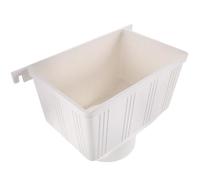 GALPADA Adaptador de Bajante Plástico Blanco para Canalón de Captación de Lluvia Protección contra Fugas y Estructura Resistente para Jardín y Exterior