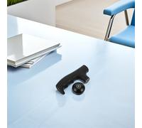 GALPADA Adaptador Mango para Bastones de Trekking con Brújula Incorporada Pomo Esférico Negro Repuesto Ligero de Plástico y Aleación de Aluminio para Senderismo y Acampada al Aire Libre