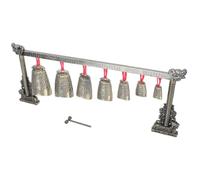 GALPADA Adorno Campanas de Percusión Manual de Metal Estilo Antiguo Campanas Chinas Retro Acabado Bronce Instrumento Musical Tradicional para Decoración del Hogar y Oficina Antiguas