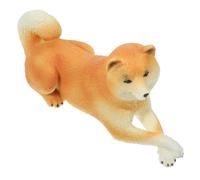 GALPADA Adornos De Shiba Inu De Perro Realista Figura De Perro De Escritorio Decoración De Mesa
