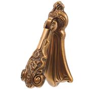 GALPADA Aldaba de Puerta Vintage Diseño Tallado Llamador Ergonómico para Puerta Principal y Entrada Accesorio de Metal Resistente para Decoración Exterior Color Color Color Aleatorio