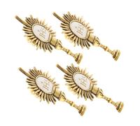 GALPADA Alfileres Religiosos de Metal para Ropa de Comunión, 4 Piezas Pectoral del Santo Cáliz Católico, Broche de Bendición Versátil para Bufanda, Sombrero y Mochila, Recuerdo