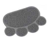 GALPADA Alfombrilla para Arena de Gatos Forma de Pata de PVC, Diseño Compacto y Fácil de Limpiar, Adecuado para Cuencos de Comida y Agua de Mascotas