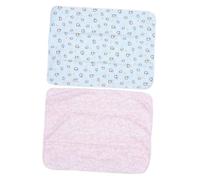 GALPADA Almohadilla para Cama de Ñiño 70X90 CM Cojín Cambiador Lavable Antideslizante Set 2 Piezas Rosa Delfín Azul Mono para Uso en Casa y Portátil