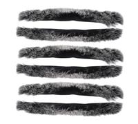 GALPADA Amortiguadores de Cuerda para Recurvo Tradicional 6 Piezas de Pelo de Conejo, Reductor de Vibraciones y Ruido para Tiro al Aire Libre y Competición