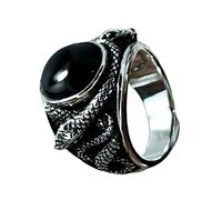 GALPADA Anillo De Serpiente Negro Dedo De Mujer, Anillo De Metal Creativo, Joyería Dedos, Accesorio Elegante Para Uso Diario, Tamaño 10