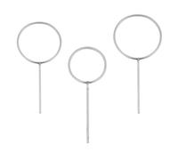 GALPADA Anillos de Soporte de Laboratorio de Acero Inoxidable, Paquete de 3 Piezas Características Estables y Resistencia Oxidación para Uso en Experimentos