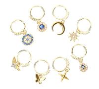 GALPADA Aros Para La Nariz 8pcs Anillos De Tabique Joyas Decorativas Sin Perforar