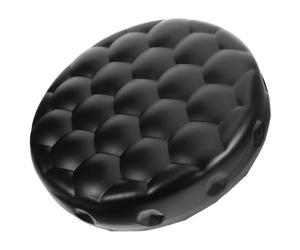 GALPADA Asiento de Repuesto para Taburete de Bar Redondo, Asiento de Taburete Giratorio, Pu y Espuma, Acolchado, Negro, para Terrazas y Jardines