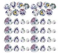 GALPADA Azulejos para Arte de Bricolaje Guijarros Esmaltados, Piezas Planas Decorativas para Manualidades y Creación de Collares en Estilo Exótico, 1 Bolsa