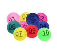 GALPADA Balones de Plástico Numeradas del 01 Coloridas para Juegos de Fiesta y Actividades Grupales para Rifas y Set de 20 Balones