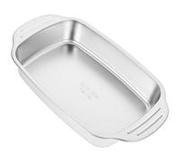 GALPADA Bandeja para Asar Rectangular de Acero Inoxidable para Inducción Ligera y Resistente para Pescado y Mariscos Compatible con Cocina Doméstica y Profesional