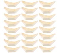 GALPADA Barco de Sushi Desechable de Madera para Aperitivos Diseño en Forma de Barco, 100 Piezas para Picnic y Fiesta, Decoración Práctica y Ecológica