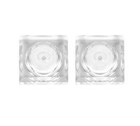 GALPADA Base para Lámpara de Jarrón de Cristal Blanco Luces LED de Cambio de Color, 2 Piezas para Iluminación Ambiental en Tiendas y Museos