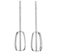 GALPADA Batidor de Huevos de Acero Inoxidable para Cocina, Diseño Ergonómico Fácil de Sostener, Adecuado para Hornear y Mezclar en Recipientes Pequeños, 1 Par Reutilizable