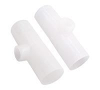 GALPADA Bebedero de Granja de Tres Vías para Pollos y Palomas, Tubo en T de 6,5 Cm, 20 Piezas, Suministros Agrícolas para Sistema de Agua en Aves de Corral