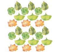 GALPADA Bloc de Notas Adhesivas Mini Forma de Hojas de Árbol (trébol, Plátano, y Ginkgo), 120 Hojas en Total, Papel Grueso Reutilizable para Oficina, Escuela y Hogar, Suministros