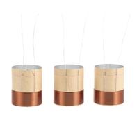 GALPADA Bobina de Voz para Woofer Cable de Cobre Marrón, Resistencia de 3,5 Ω, 25,5mm, Paquete de 3 Piezas para Reparación y Reemplazo Fiable de Altavoces