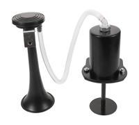 GALPADA Bocina de Bicicleta Negra de Aire Potente Bocina de Ciclo Vintage Compatible Bicicletas Infantiles y Eléctricas para Ciclismo Urbano y Deportes al Aire Libre