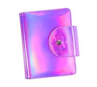 GALPADA Bolsa Cuadrada para Placas de Estampación de Uñas Funda Resistente con Botón Organizador Práctico para Plantillas y Sellos Color Púrpura Compatible con Placas Rectangulares y