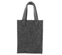 GALPADA Bolsa de Fieltro para Vino Reutilizable para 2 Botellas Color Gris Medio Tamaño 24 X 18 X 85 CM Bolsa Portátil Asa para Transporte y Almacenamiento de Botellas de Vino y