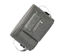 GALPADA Bolsa de Pañales Multifuncional para Cochecito de Nailon Gris Sujeción al Manillar Gran Capacidad para Biberones Juguetes y Accesorios de Ñiño Adecuado para Paseo y Viaje