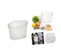 GALPADA Bolsa Filtro Reutilizable de Algodón para Leche de Nueces Colador Multiusos para Yogur y Queso Bolsa de Malla Fina Blanca para Cocina y Bebidas Vegetales