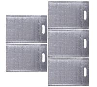 GALPADA Bolsa Térmica con Cremallera 5 Unidades 40x50 Cm Bolsa de Almuerzo Desechable de Aluminio para Conservación del Calor con Asa para Comida Rápida y Almacenamiento en Cafeterías