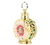 GALPADA Botella de Aceite Esencial de Vidrio Creativa de 12 Ml, Dispensador Hermético Diseño de Rosa, Color Rojo, Envase Cosmético para Perfume y Viaje