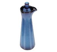 GALPADA Botella de Cerámica Japonesa para Condimentos Contenedor de Aceite y Salsa de Diseño Retro Azul para Cocina y de Limpiar y Usar