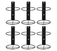 GALPADA Botellero de Vino Tinto de Hierro 6 Estantes para Pared, Soporte Resistente Soldado, Exhibidor Funcional para Cocina y Hogar, Organizador de Botellas Compacto y Elegante