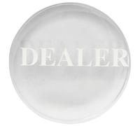 GALPADA Botón De Póker De Cristal Transparente Resistente para Torneos y Juegos De Texas Hold'em, Accesorio Profesional para Crupier Práctico