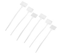 GALPADA Bridas de Nailon Autoblocantes 250 Unidades, Alta Resistencia para Cables con Etiqueta de Marcado y Uso Interior en Garaje y Oficina