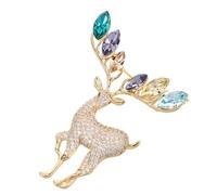 GALPADA Broche de con Pedrería Pin de Solapa Elegante para Mujer Accesorio de Vestir para Bodas y Fiestas Navideñas Diseño Seguro y Sofisticado para Atuendos Festivos