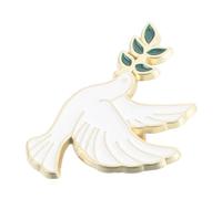 GALPADA Broche Vintage de Paloma Paz de Metal Rama de Olivo, Alfileres para Ropa y Bolsos, Insignia Decorativa para Mujer, Pin de Solapa Elegante para Uso Diario y Fiesta