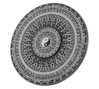 GALPADA Brújula Bagua de Feng Shui de Aleación Negra de 80mm con Caja de Obsequio, Portátil y Decorativa para Oficina y Práctica de Feng Shui