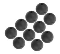 GALPADA Cabezas De Mazos Para Instrumentos De Percusión 10 Piezas Negras Cabezal De Goma, Mango De Madera, Para Tambor De Lengüeta y Xilófono, Ideales Para Principiantes y Uso Musical Prolongado