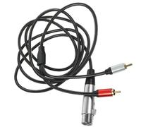 GALPADA Cable Convertidor de Audio Xlr a 2 Rca para Micrófonos y Altavoces Cobre Libre de Oxígeno y Transmisión de Sonido