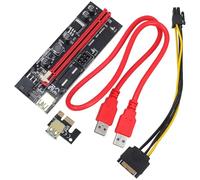 GALPADA Cable de Extensión Pcie Ver009S Black King 1X a 16X para Tarjeta Gráfica Externa GPU, Conector Pci-E para Portátil, Accesorio para Expansión y Mejora de Gráficos Gaming