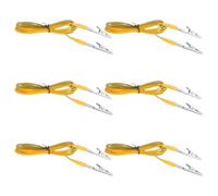 GALPADA Cable de Tierra Antiestático de 1,8m con Doble Clip de Cocodrilo y Terminal de Pvc y Hierro para Dispositivos Eléctricos en Laboratorios Sensibles a Estática