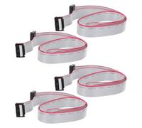 GALPADA Cable Plano Idc Gris 16 Pines Paso 2,54 Mm, 4 Piezas de 1 M, Conector Doble Hembra para Pruebas Electrónicas y Conexión Industrial