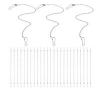 GALPADA Cadena Colgante de Metal 40 CM, Set de 24 Piezas Ganchos para Colgar Adornos y Maceteros, Adecuada para Publicidad y Decoración en Exteriores y Tiendas