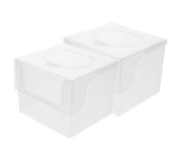 GALPADA Caja de Almacenamiento de Toallitas Faciales Infantiles, 2 Unidades, Plástico Transparente, Estuche Portátil para Toallitas Húmedas en Baño o Viaje