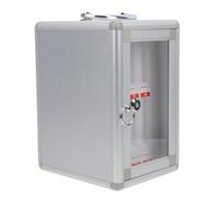 GALPADA Caja de Almacenamiento para Teléfono Móvil Tipo Cárcel Aleación de Aluminio 8 Ranuras Tamaño 165X200X265 MM Organizador Multiusos para Oficina Escuela y Conferencias