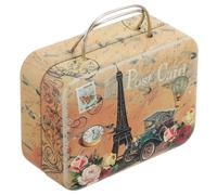 GALPADA Caja de Almacenamiento Retro para Pestañas Postizas y Joyas con Asa Maletín de Viaje Pequeño y Contenedor de Cosméticos Resistente y Ligero