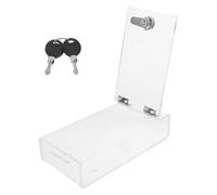 GALPADA Caja de Almacenamiento Transparente para Teléfono Móvil Cerradura y Llave Caja de Seguridad Electrónica para Oficina y Uso Escolar Estuche Práctico Temporizador y Diseño Ligero